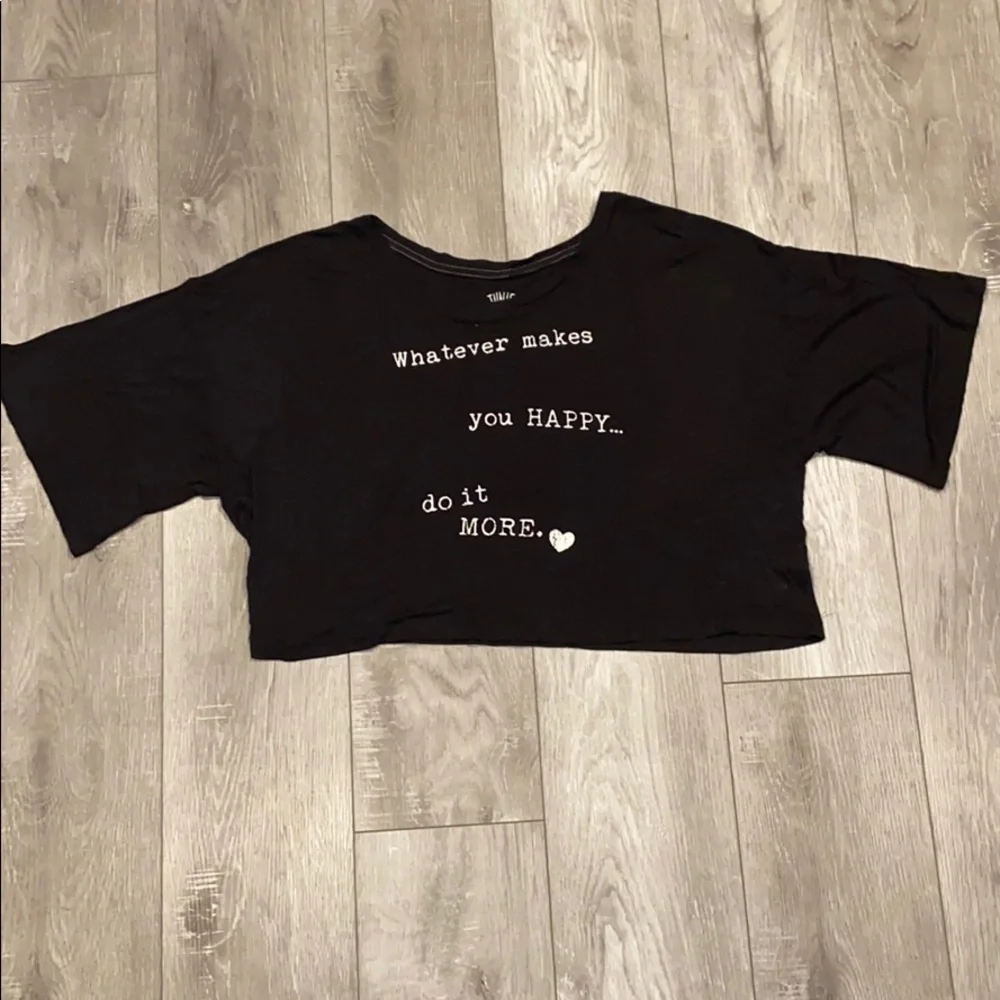 Junie and Jade Whatever Makes You Happy Crop Shirt - Picture 2 of 5